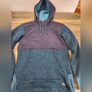 The North Face Women’s 1/2 Zip Pullover Hoodie Sweatshirt Size Small Blue Teal